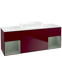 Villeroy und Boch Finion Villeroy und Boch Finion F741GMHB 160x60.3x50.1cm, shelves olive matt lacquer, Peony Matt