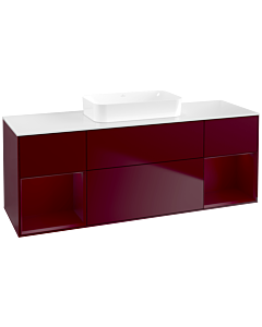 Villeroy und Boch Finion Waschtischunterschrank F741HBHB 160x60,3x50,1cm, Regale Peony matt lacquer, Peony Matt