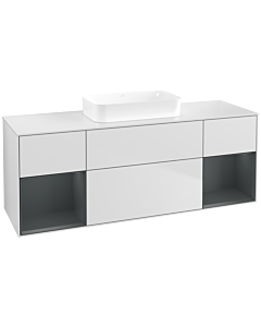 Villeroy und Boch Finion Villeroy und Boch Finion F741HGMT 160x60.3x50.1cm, shelves midnight matt lacquer, white matt lacquer