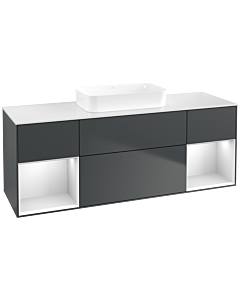 Villeroy und Boch Finion Villeroy und Boch Finion F741MTHG 160x60.3x50.1cm, shelves white matt lacquer, midnight Blue Matt Lacquer