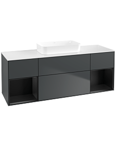 Villeroy und Boch Finion Villeroy und Boch Finion F741PDHG 160x60.3x50.1cm, shelves black matt lacquer, midnight Blue Matt Lacquer