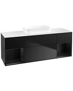 Villeroy und Boch Finion Villeroy und Boch Finion F741PDPD 160x60.3x50.1cm, shelves Black matt lacquer, Black matt lacquer
