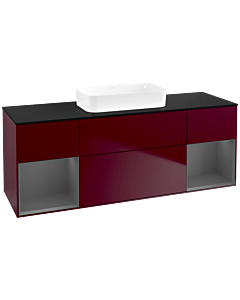 Villeroy und Boch Finion Villeroy und Boch Finion F742GKHB 160x60.3x50.1cm, shelves anthracite matt lacquer, Peony Matt