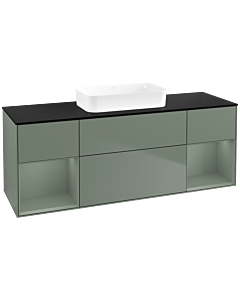 Villeroy und Boch Finion Villeroy und Boch Finion F742GMGM 160x60.3x50.1cm, shelves olive matt lacquer, Olive Matt Lacquer
