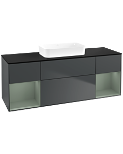 Villeroy und Boch Finion Villeroy und Boch Finion F742GMHG 160x60.3x50.1cm, shelves olive matt lacquer, midnight Blue Matt Lacquer