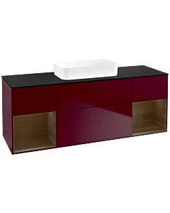 Villeroy und Boch Finion Villeroy und Boch Finion F742GNHB 160x60.3x50.1cm, shelves Peony Matt veneer, Peony Matt