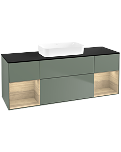 Villeroy und Boch Finion Villeroy und Boch Finion F742PCGM 160x60.3x50.1cm, shelves Oak Veneer , Olive Matt Lacquer
