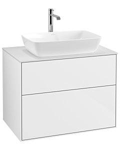 Villeroy und Boch Finion Villeroy und Boch Finion F75100GF 80x60.3cm, cover plate white matt, glossy white lacquer