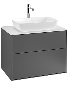 Villeroy und Boch Finion Villeroy und Boch Finion F75100GK 80x60.3cm, cover plate white matt, anthracite matt