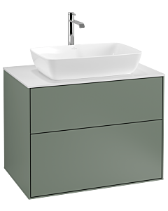 Villeroy und Boch Finion Villeroy und Boch Finion F75100GM 80x60.3cm, cover plate white matt, Olive Matt Lacquer