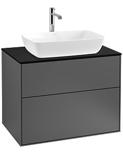 Villeroy und Boch Finion Villeroy und Boch F75200GK 80x60,3cm, plaque de finition noir mat, anthracite mat