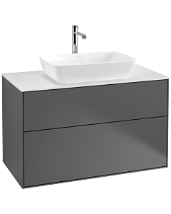 Villeroy und Boch Finion Villeroy und Boch Finion F76100GK 100x60.3cm, cover plate white matt, anthracite matt