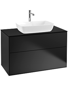 Villeroy und Boch Finion Villeroy und Boch Finion F76200PD 100x60.3cm, cover plate black matt, black matt lacquer