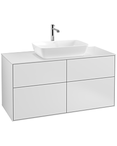 Villeroy und Boch Finion Waschtischunterschrank F79100MT 120x60,3cm, Abdeckplatte white matt, White matt lacquer