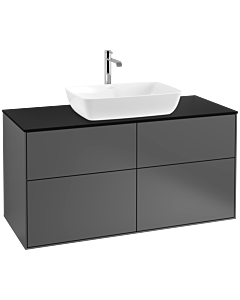 Villeroy und Boch Finion Villeroy und Boch F79200GK 120x60,3cm, plaque de finition noir mat, anthracite mat
