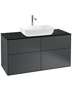 Villeroy und Boch Finion Villeroy und Boch Finion F79200HG 120x60.3cm, cover plate black matt, Midnight Blue Matt Lacquer