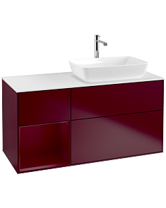 Villeroy und Boch Finion Villeroy und Boch Finion F801HBHB 120cm, cover plate white matt, shelves Peony matt lacquer, Peony Matt