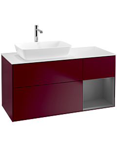 Villeroy und Boch Finion Villeroy und Boch Finion F811GKHB 120cm, cover plate white matt, shelves anthracite matt lacquer, Peony Matt