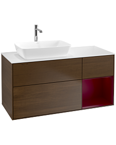 Villeroy und Boch Finion Villeroy und Boch Finion F811HBGN 120cm, cover plate white matt, shelves Peony matt lacquer, Peony veneer
