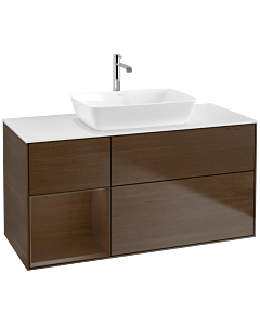 Villeroy und Boch Finion Villeroy und Boch Finion F821GNGN 120cm, cover plate white matt, shelves Walnut Veneer , Walnut Veneer veneer