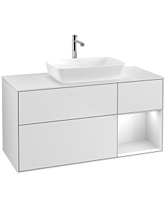 Villeroy und Boch Finion Villeroy und Boch Finion F831MTMT 120cm, cover plate white matt, shelves white matt lacquer, white matt lacquer
