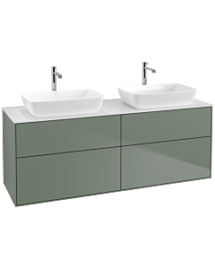 Villeroy und Boch Finion Villeroy und Boch F84100GM 160x60,3cm, plaque de finition blanc mat, Olive Matt Lacquer