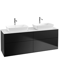 Villeroy und Boch Finion Villeroy und Boch Finion F84100PD 160x60.3cm, cover plate white matt, black matt lacquer