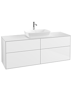 Villeroy und Boch Finion Villeroy und Boch F85100GF 160x60,3cm, plaque de finition blanc mat, laqué blanc brillant