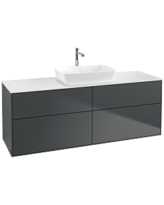 Villeroy und Boch Finion Villeroy und Boch Finion F85100HG 160x60.3cm, cover plate white matt, midnight Blue Matt Lacquer