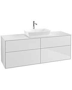 Villeroy und Boch Finion Villeroy und Boch F85100MT 160x60,3cm, plaque de finition blanc mat, laqué blanc mat