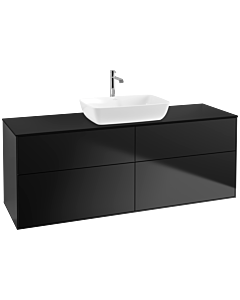 Villeroy und Boch Finion Villeroy und Boch Finion F85200PD 160x60.3cm, cover plate black matt, black matt lacquer