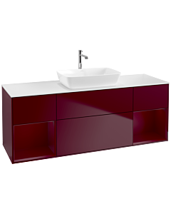 Villeroy und Boch Finion Villeroy und Boch Finion F861HBHB 160cm, cover plate white matt, shelves Peony matt lacquer, Peony Matt