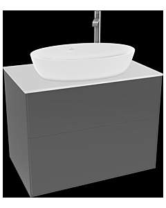 Villeroy und Boch Finion Villeroy und Boch F87100GK 80x60,3cm, plaque de recouvrement blanc mat, anthracite mat