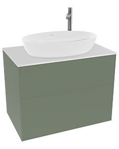 Villeroy und Boch Finion Villeroy und Boch Finion F87100GM 80x60.3cm, cover plate white matt, Olive Matt Lacquer