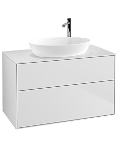 Villeroy und Boch Finion Waschtischunterschrank F88100MT 100x60,3cm, Abdeckplatte white matt, White matt lacquer