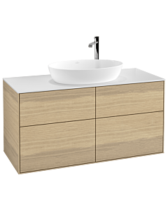 Villeroy und Boch Finion Villeroy und Boch Finion F91100PC 120x60.3cm, cover plate white matt, Oak Veneer