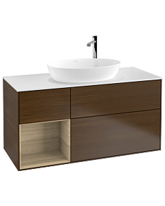 Villeroy und Boch Finion Villeroy und Boch Finion F941PCGN 120cm, cover plate white matt, shelves Oak Veneer , Oak Veneer veneer