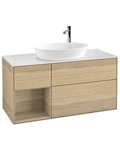 Villeroy und Boch Finion Villeroy und Boch Finion F941PCPC 120cm, cover plate white matt, shelves Oak Veneer , Oak Veneer