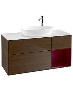 Villeroy und Boch Finion Villeroy und Boch Finion F951HBGN 120cm, cover plate white matt, shelves Peony matt lacquer, Peony veneer