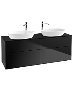 Villeroy und Boch Finion Villeroy und Boch Finion F96200PD 160x60.3cm, cover plate black matt, black matt lacquer