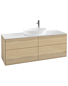 Villeroy und Boch Finion Villeroy und Boch Finion F97100PC 160x60.3cm, cover plate white matt, Oak Veneer