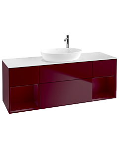 Villeroy und Boch Finion Villeroy und Boch Finion F981HBHB 160cm, cover plate white matt, shelves Peony matt lacquer, Peony Matt