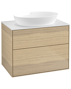 Villeroy und Boch Finion F99100PC 80x60,3cm, plaque de recouvrement blanc mat, Oak Veneer