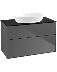 Villeroy und Boch Finion Villeroy und Boch FA0200GK 100x60,3cm, plaque de finition noir mat, anthracite mat