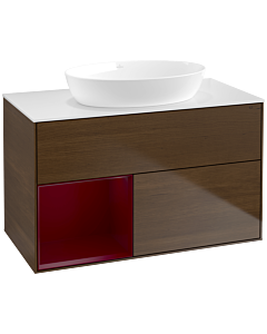 Villeroy und Boch Finion Villeroy und Boch Finion FA11HBGN 100cm, cover plate white matt, shelves Peony matt lacquer, Peony veneer