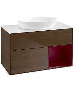 Villeroy und Boch Finion Villeroy und Boch Finion FA21HBGN 100cm, cover plate white matt, shelves Peony matt lacquer, Peony veneer