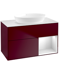 Villeroy und Boch Finion Villeroy und Boch Finion FA21MTHB 100cm, cover plate white matt, shelves white matt lacquer, Peony Matt