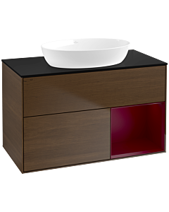 Villeroy und Boch Finion Villeroy und Boch Finion FA22HBGN 100cm, cover plate black matt, shelves Peony matt lacquer, Peony veneer