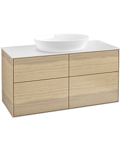 Villeroy und Boch Finion FA3100PC 120x60.3cm, plaque de recouvrement blanc mat, Oak Veneer