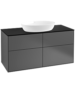 Villeroy und Boch Finion Villeroy und Boch FA3200GK 120x60,3cm, plaque de recouvrement noir mat, anthracite mat